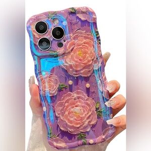 Like new XIZYO Case for iPhone 14 Pro Max, Colorful Retro Oil Painting Flower